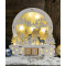 Božični kockasti LED koledar, pokrajina, lesena,na baterije Timer 6+18h, 8LED, 3000K, 2xAAA