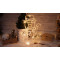 Božična LED okenska dekoracija, sneženi mož, na baterije Timer 6+18h, 30LED, 3000K, 3xAA
