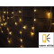 Božična bleščeča zavesa, LED kapljice, zunanja/notranja 230VAC, 5+10M, 250LED, 6W, 2600-2700K, IP44