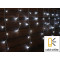 Božična bleščeča zavesa, LED kapljice, zunanja/notranja 230VAC, 5+5M, 125LED, 3,6W, 12000-13000K, IP44
