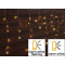 Božična utripajoča zavesa, LED kapljice, zunanja/notranja 230VAC, 5+10M, 250LED, 6W, 2600-2700K, IP44