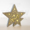 Božična svetlobna LED zvezda, lesena, na baterije Timer 6+18h, 6LED, 3000K, 2xAAA