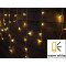 Božična bleščeča zavesa, LED kapljice, zunanja/notranja 230VAC, 5+5M, 125LED, 3,6W, 2600-2700K, IP44