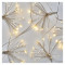 LED svetlobna veriga – svetleče cvetlice, nano, 2,35 m, notranja, topla bela, časovnik