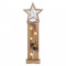 LED lesena dekoracija – zvezde, 48 cm, 2x AA, notranja, topla bela, časovnik
