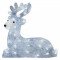 LED božični jelenček, 27 cm, zunanji in notranji, hladna bela, časovnik