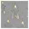 LED božični zastor – zvezde, 45x84, zunanji in notranji, topla bela