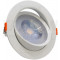 Vgradna LED svetilka, okrogla, v spuščen strop, vrtljiva 200-240 V, 50Hz, 12W, 4000K, 960lm, 38°, IP20, EEI=G