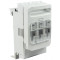 Vodor.varov.preklop.ločil.stikalo,na zbiralk,spod.prit.kab.č AC 400V, 160A, 100 kA; AC 690V, 100A, 50 kA; 3P,NH00,60mm,M8