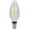COG LED žarnica, sveča, prozorno steklo 230 VAC, E14, 4W, 470 lm, C35, 4000K, EEI=E