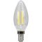COG LED žarnica, sveča, prozorno steklo 230 VAC, E14, 4W, 470 lm, C35, 4000K, EEI=E