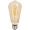 COG LED žarnica, zlato steklo 230 VAC, E27, 8W, 800 lm, ST64, 2500K, EEI=F