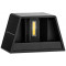 Vrtna LED svetilka, stenska, solarna, dekorativna, dvostrans 0,4W, 3000K, 36 lm, 3,7V/1300mAh Li, IP44
