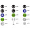Samolepilna etiketa, d=20 mm, (L+)