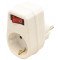 Priključni adapter s stikalom, beli 250 VAC 16 A 1×SCHUKO, max. 3680 W