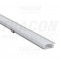 Aluminijasti profil za LED trakove, ploščat, podometna mont. W=10mm