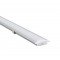 Aluminij. profil za LED trakove, ploščat, podomet mont.-SET W=10mm, H=2m