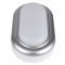 Ladijska LED svetilka-plastična, ovalna, srebrn okvir 230 V, 50 Hz, 8 W, 4000 K, 560 lm, IP54, ABS+PC, EEI=G