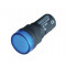 LED signalna svetilka, 16 mm, 12V AC/DC, modra