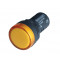 LED signalna svetilka z ohišjem, 22 mm, 12V AC/DC, rumena