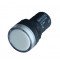 LED signalna svetilka, 22 mm, 230V DC, bela