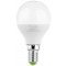 LED žarnica okrogla oblika 230 V, 50 Hz, E14, 7 W, 500 lm, 4000 K, EEI=F