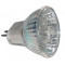 LED žarnica, MR16, 12V 1,2 W 18LED, modra, G5.5