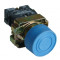 Tipka z gumijasto zaščito in ohišjem, modra, 1×NO, 3A/240V AC, IP44