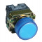 Signalna svetilka z ohišjem, modra, glim, 3A/400V AC, IP44, NYGI230