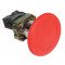 Alarmna gobasta tipka z ohišjem, rdeča, vrtljiv odklep, 1×NC, 3A/400V AC, IP44, d=60mm