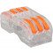 Hitra sponka brez vijakov-odpiralna, prozorna 0,5-4mm2, 32A, 400VAC 3P