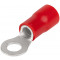 Očesni kabelski čevelj 10mm2, d1=4,7 mm, d2=5,3 mm, rdeč