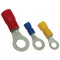 Očesni kabelski čevelj 1,5 mm2, d1=1,7 mm, d2=4,4 mm, rdeč