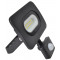 SMD LED reflektor s senzorjem gibanja, črn 220-240V, 10W, 4000K, IP65, 750lm, EEI=G,120°, 10s-7min, 3-10m
