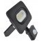 SMD LED reflektor s senzorjem gibanja, črn 220-240V, 10W, 4000K, IP65, 750lm, EEI=G,120°, 10s-7min, 3-10m