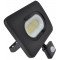 SMD LED reflektor s senzorjem gibanja, črn 220-240V, 50W, 4000K, IP65, 3750lm, EEI=G, 120°, 10s-7min, 3-10m