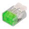 Hitra sponka brez vijakov, odpiralna, prozorna 0,2-4(2,5)mm2, 32A, 450VAC 2P