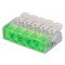 Hitra sponka brez vijakov, odpiralna, prozorna 0,2-4(2,5)mm2, 32A, 450VAC 5P