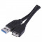 Kabel USB-A / micro USB-B, 2.0, polnjenje, podatki, 1 m, črni