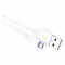 Kabel USB-A / micro USB-B, 2.0, hitro polnjenje Quick Charge, podatki, 1 m, bela