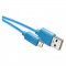 Kabel USB-A / micro USB-B, 2.0, polnjenje, podatki, 1 m, modra