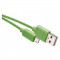 Kabel USB-A / micro USB-B, 2.0, polnjenje, podatki, 1 m, zelena