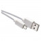 Kabel USB-A / micro USB-B, 2.0, polnjenje, podatki, 1 m, bela