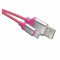 Kabel USB-A / USB-C, 2.0, polnjenje, podatki, 1 m, roza
