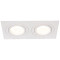 Podometno spot svetilno telo, kvadratno, gibljivo, belo 173x93x24mm