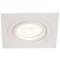 Podometno spot svetilno telo, kvadratno, gibljivo, belo 93x93x24mm