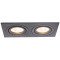Podometno spot svetilno telo, kvadratno, gibljivo, črno 173x93x24mm