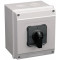 Grebenasto stikalo z ohišjem, (0-1-2) 400V, 25A, 2×4P, 7,5kW, 48×48mm, 90°, IP65