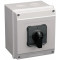 Grebenasto stikalo z ohišjem, (0-1-2) 400V, 63A, 2×3P, 18,5kW, 64×64mm, 90°, IP65