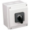 Grebenasto stikalo z ohišjem, (1-0-2) 400V, 20A, 2×4P, 5,5kW, 48×48mm, 60°, IP65